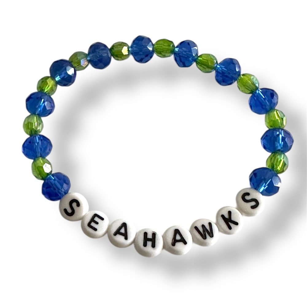 Seattle Seahawks Beaded Bracelet